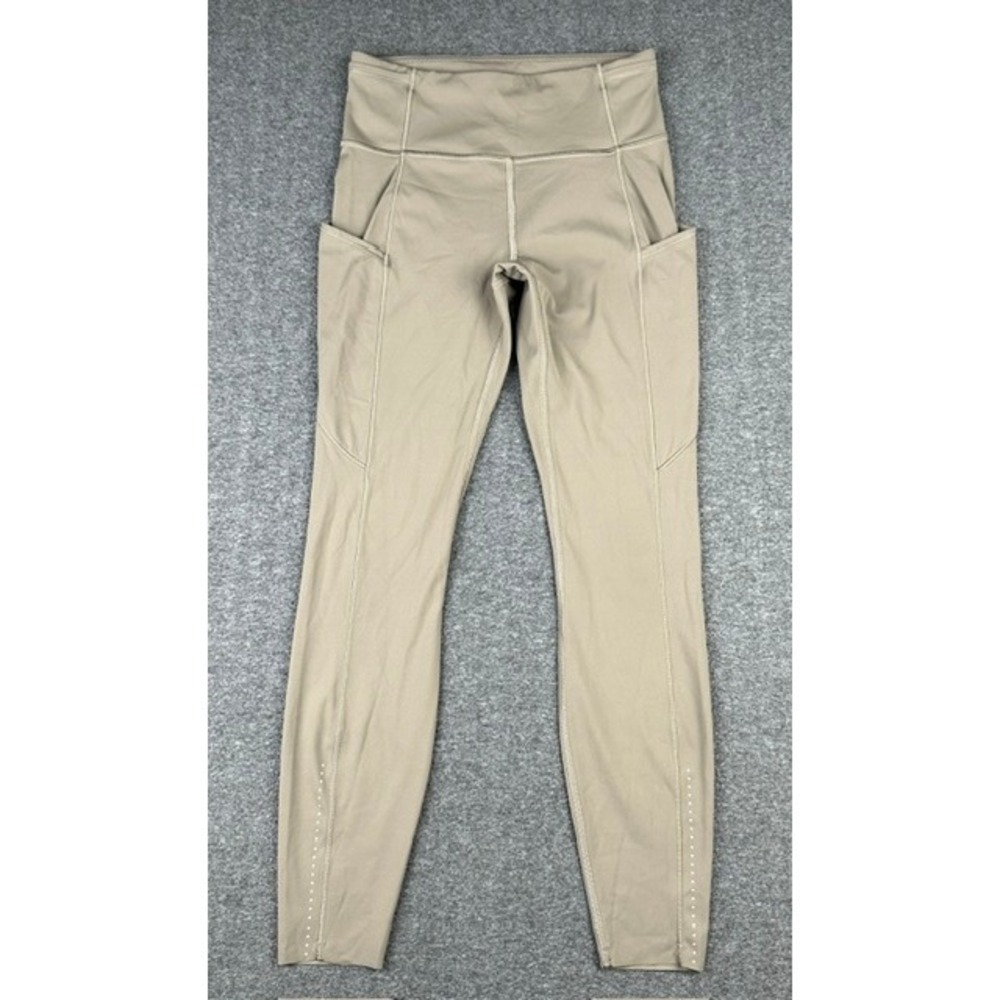 Lululemon Fast and Free High-Rise Tight Asia Fit Tan Beige Leggings Small P